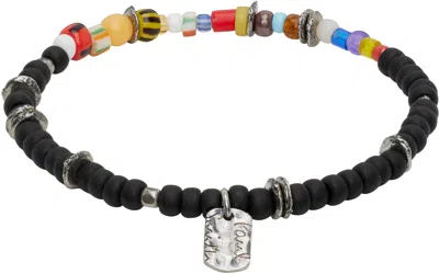 Paul Smith 'artist Stripe' Beaded Bracelet In Yellow