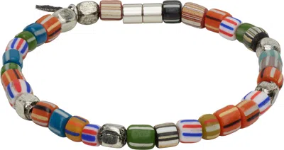 Paul Smith 'artist Stripe' Beaded Bracelet In Multi