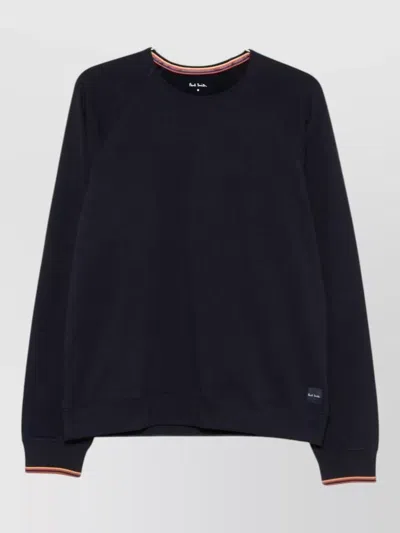 Paul Smith Artist Stripe Cotton Knit Pullover In Animal Print