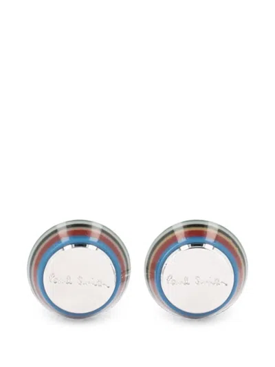 Paul Smith Artist Stripe Cufflinks In Multi