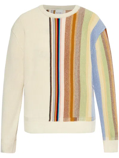 Paul Smith Women's Gradient 'signature Stripe' Crew Neck Sweater Multicolour