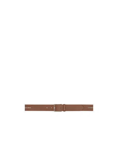 Paul Smith Artist-stripe Leather Belt In Brown