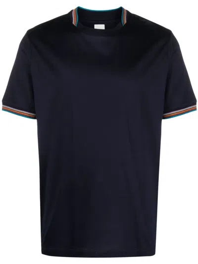 Paul Smith Cotton T-shirt In Blue