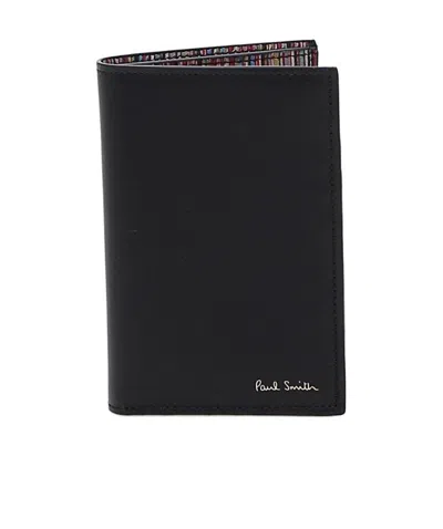 Paul Smith Leather Bi-fold Wallet In In Black