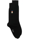 Paul Smith Artist-stripe Socks In Black