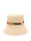 Paul Smith Artist-stripe Sun Hat In Neutrals