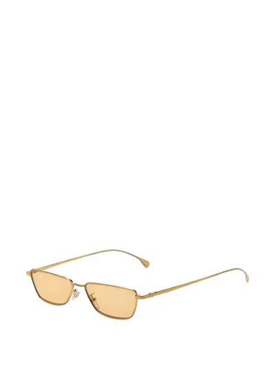 Paul Smith Askew Rectangle-frame Sunglasses In Gold