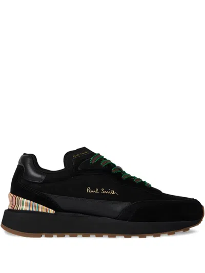 PAUL SMITH ASTON STRIPED HEEL SNEAKERS