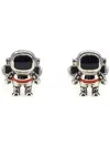 Paul Smith Silver Cufflinks In Copper Zinc In Black