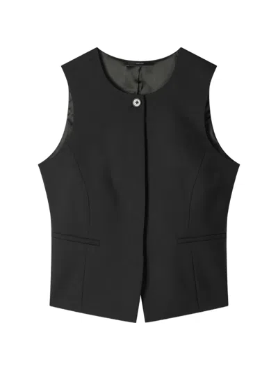 Paul Smith Asymmetric Waistcoat In Black
