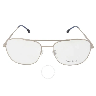 Paul Smith Avery Demo Pilot Unisex Eyeglasses Psop007v1 003 56 In Silver