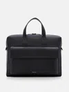 Paul Smith Black Leather Briefcase Bag In Black