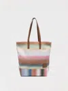 Paul Smith Multicolor Smith Stripe Recycled-cotton Tote In Multicolor