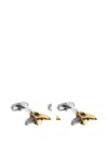 Paul Smith Banana-peel Cufflinks In Metallic