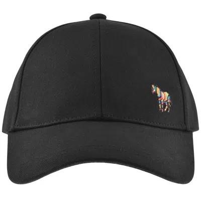 Paul Smith Zebra-embroidered Baseball Cap In Black