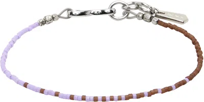Paul Smith Beaded Bracelet In Purple