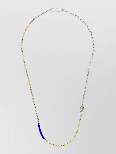 Paul Smith Beaded Chain Necklace In Transparent