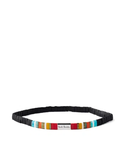Paul Smith Beaded Logo-detail Bracelet In Multi