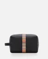 Paul Smith Striped Handle Travel Wallets In Black
