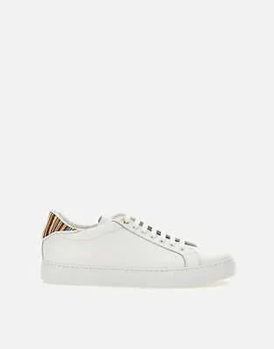 Pre-owned Paul Smith Beck White Leather Sneakers - Classic Design 100% Original