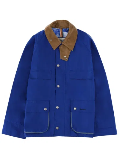 Paul Smith Bedale  X Barbour Jacket In Blue