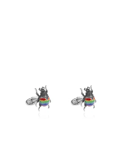 Paul Smith Beetle Motif Cufflinks In Multi
