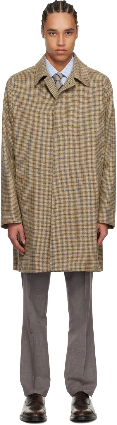 Paul Smith Beige Casual Fit Coat In 61 Brown