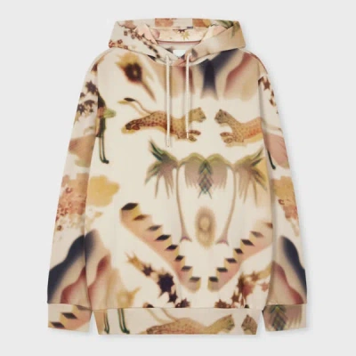 Paul Smith Beige 'lumiere' Print Hoodie Brown