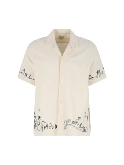 Paul Smith Mens Short Sleeves Regular Fit Shirt With Embroideredy In Neutral