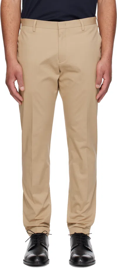 Paul Smith Beige Slim-fit Cotton-stretch Chino Trousers In Neutral