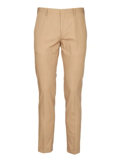 Paul Smith Beige Trousers With Cuff In Brown