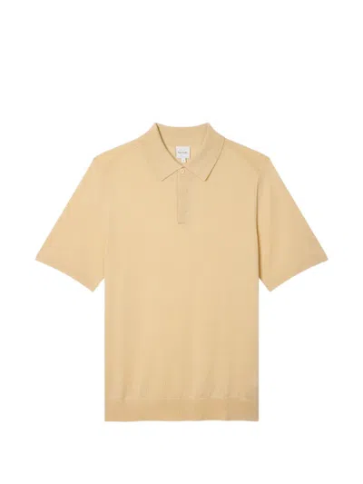 Paul Smith Beige Washable Merino Wool Polo Shirt In Neutral
