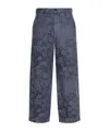 Paul Smith Men's Tapered Trouser Floral Pattern In Black