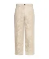 Paul Smith Floral-print Trousers In Nude