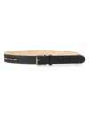 Paul Smith Leather Signature Stripe Belt In Black