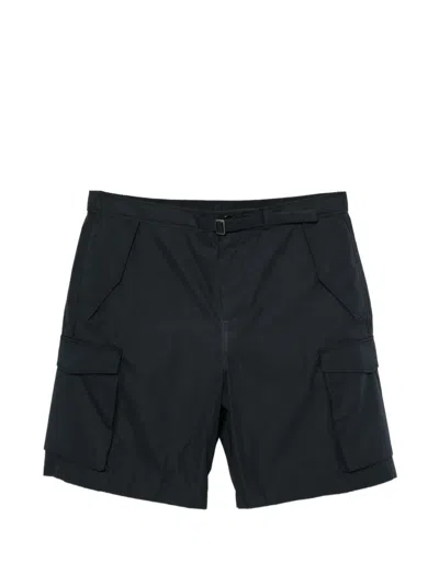 Paul Smith Belted Cargo Shorts In Blue