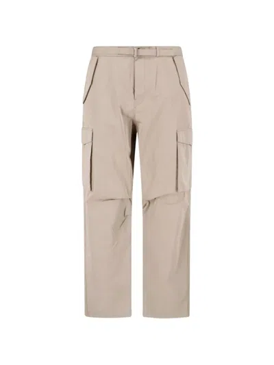 Paul Smith Beige Mid-rise Cotton Cargo Pants In Brown