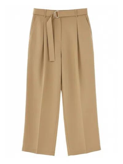 Paul Smith Belted Pants In Neutral