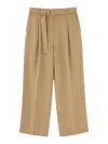 Paul Smith Belted Pants In Brown