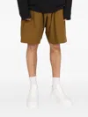 Paul Smith Mid-length Bermuda Shorts With Pleated Front In Brown