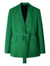 Paul Smith Belted Shawl-lapel Blazer In Green