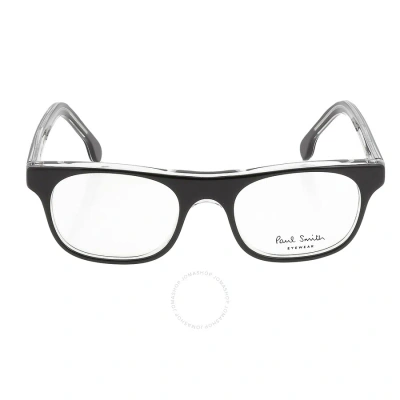 Paul Smith Bernard Demo Square Men's Eyeglasses Psop019v1 001 50 In Black / Ink