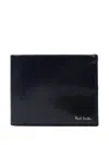 Paul Smith Bi-fold Stripe Wallet In Black