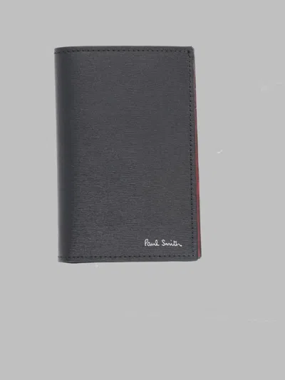 Paul Smith Bi-fold Leather Wallet In Black