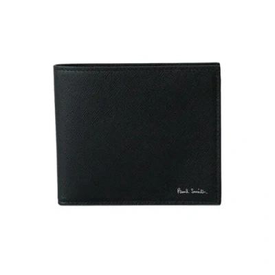 Pre-owned Paul Smith Bifold Wallet With Coin Purse Men Wallet Billfold Coin M1a4833 Blacks