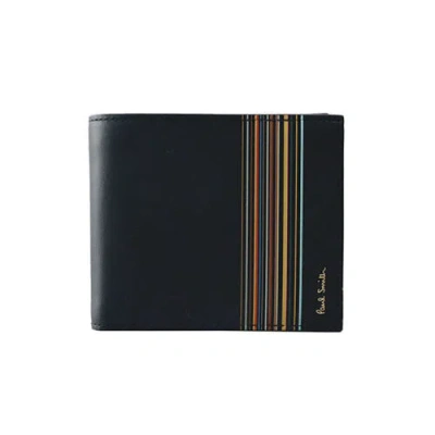 Pre-owned Paul Smith Bifold Wallet With Coin Purse Men Wallet With Coin Purse M1a4833 In Black