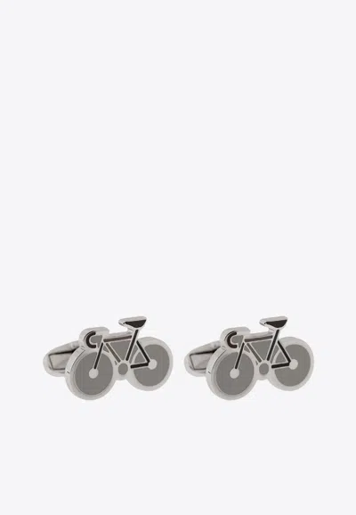 Paul Smith Bike Cufflinks In Silver