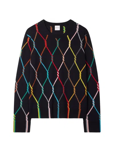 Paul Smith 다이아몬드 패턴 스웨터 In Black
