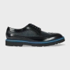 Paul Smith Black And Navy Pebble Embossed Leather 'count' Brogues