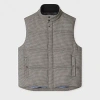 Paul Smith Black And White Houndstooth Down Gilet Grey In Gray